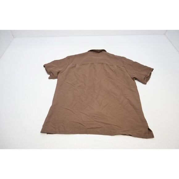 Cubavera Hawaiian Shirt Rayon Poly Floral Relaxed Short Sleeve Mens Size Large - Picture 8 of 8